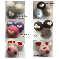 Boules de séchage en laine, boules de séchage amusantes avec fleurs, boules de laine faites à la main pour des boules de séchage mignonnes, adoucissant naturel réutilisable pour le linge
