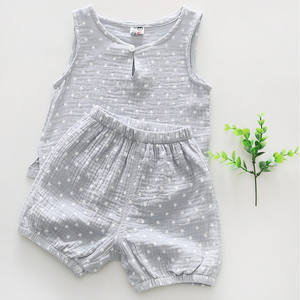 เสื้อผ้าเด็กขายส่ง ชุดเสื้อผ้าเด็กแขนกุดสำหรับฤดูร้อน นำเข้าจากจีน - Product Image 2