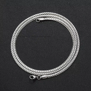 Cadena de Acero Inoxidable NK Encriptada de 3 mm, Joyería Hip Hop con Cadena, Collar Hip Hop de Acero Inoxidable, Moda Tanjing - Product Image 1
