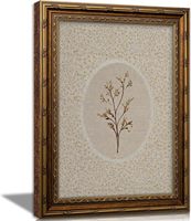 Décoration murale herbarium vintage encadrée or, style ferme neutre, prête à accrocher, échantillons OEM ODM prêts en moins d'une journée