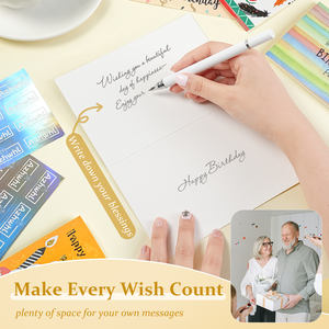 60 Biglietti di Auguri Unici per <span class=keywords><strong>Compleanno</strong></span> con Buste e Adesivi, Biglietti di <span class=keywords><strong>Compleanno</strong></span> Vuoti 4x6 in Confezione, Scatola di Biglietti di <span class=keywords><strong>Compleanno</strong></span> per Ufficio - Product Image 2