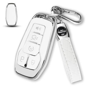Étui pour clé de voiture en TPU souple résistant aux rayures Kunasi pour Ford Mustang Fusion Explorer Edge <span class=keywords><strong>Lincoln</strong></span> MKC/MKX/MKZ - Product Image 2
