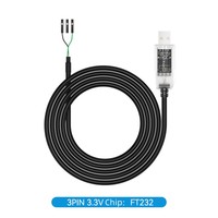 DTECH IOT6552 Alta velocidad 1m USB A a UART TTL 3,3 V 3 PIN Cable serie con luz indicadora