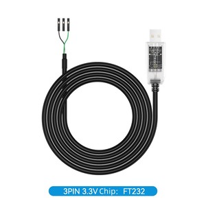DTECH IOT6552 Alta velocidad 1m <span class=keywords><strong>USB</strong></span> <span class=keywords><strong>A</strong></span> <span class=keywords><strong>a</strong></span> UART TTL 3,3 V 3 PIN Cable serie con luz indicadora - Product Image 5