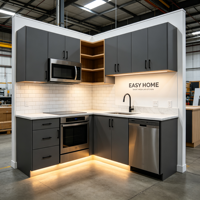 Meubles de cuisine modulaires préfabriqués de luxe style Shaker