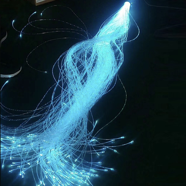 2700Meter/roll Led Fiber Optic Lights illumiinator waterproof 0.75mm end glow Plastic Optic Fiber for Decoration and light guide