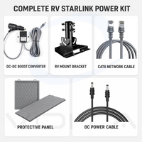 Kit de Montaje para Vehículos Starlink con Convertidor de Corriente Continua, Carcasa Impermeable para Cables, Combo para Camionetas 4x4, Internet Móvil Todoterreno