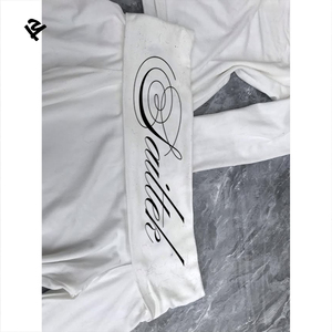 Top Corto Bianco Personalizzato a Maniche Lunghe per Donne, Alta Qualità, Vestibilità Aderente, in Cotone Elasticizzato, Sexy Abbigliamento da Club, <span class=keywords><strong>T</strong></span>-<span class=keywords><strong>Shirt</strong></span> con Spalle Scoperte - Product Image 4
