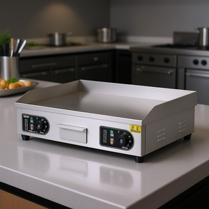 Plaque chauffante électrique Vevor 2800W en acier inoxydable, modèle commercial de comptoir, avec contrôle de température réglable - Product Image 2