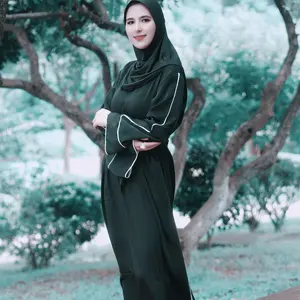 ME0024modestlatestprintwomendressEIDCustomization หญิง abaya Kaftan Hijab bajukurung muslimdress islamicabayaoemfactory