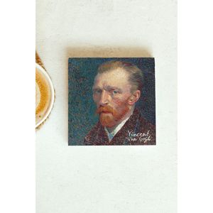 Posavasos de Piedra Individual de la Serie Vincent Van Gogh, Diseño Cuadrado para Regalo Empresarial o Promocional - Product Image 1