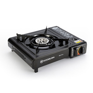 Portable Gas <b>Stove</b> With Ignition Windproof Design For Outdoor Camping And Street Vending Black Color 155 A - Product Image 2