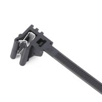 Colliers de serrage autobloquants X129 4,6*160 mm en nylon avec clip pour épaisseur de panneau 1-3 mm