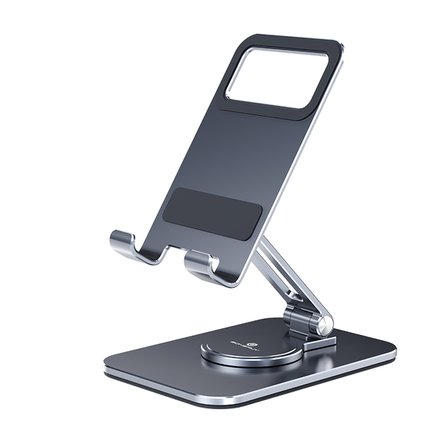 Boneruy Desktop Folding 360 Rotatable Aluminum Alloy Mobile Phone Tablet Stand for Office Desk