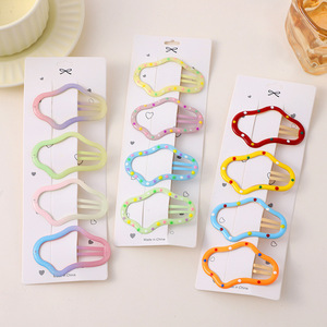 Barrettes à cheveux étoiles mignonnes 12 cm, pinces BB durables pour enfants, usage quotidien - Product Image 3