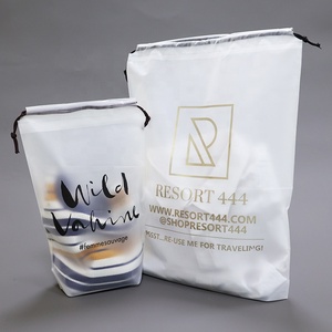 EVA Frosted Nhựa Nhỏ Khuyến Mãi Quà Tặng Bao Bì Bông Dây Kéo Túi Với Logo In Trang Điểm Khuyến Mại Draw String Pouch - Product Image 3