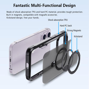 Funda Magnética ATB Atouchbo ITOP <span class=keywords><strong>2023</strong></span> con Soporte Invisible para iPhone 15 Pro Max, Funda Protectora Antigolpes con Anillo - Product Image 3