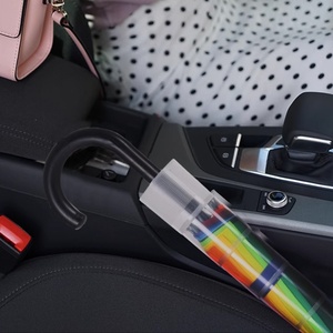 46-Inch Extra Long Waterproof Fiberglass Frame Straight <b>Umbrella</b> J Hook Handle Semi-<b>Automatic</b> Opening All-Season Advertising - Product Image 5