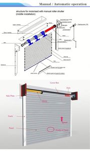 주거용 및 상업용 현대식 알루미늄 합금 롤업 차고 문 (방풍 기능 및 마감 표면 처리) - Product Image 5