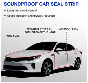 Mazda 3 Auto Deur Geluiddicht Epdm Rubber Afdichting Strip Silicium Verwerkt Met Snij-En Lasdiensten