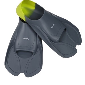 Aletas de natación SmartPet de silicona gris para adultos y niños - Product Image 5