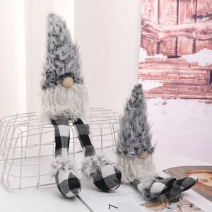 Nueva decoración navideña <span class=keywords><strong>de</strong></span> muñeco <span class=keywords><strong>de</strong></span> peluche sin rostro, duende, anciano, para escaparate - Product Image 3