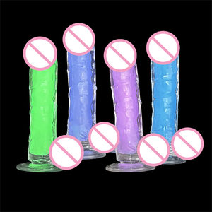 Kadın için kauçuk plastik <span class=keywords><strong>Penis</strong></span> seks oyuncakları, erkekler için çift renk aydınlık seksi yapay <span class=keywords><strong>Penis</strong></span> - Product Image 1
