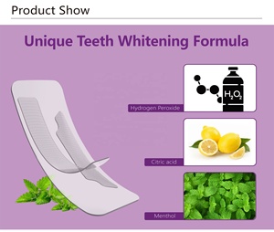 Strisce Sbiancanti per <span class=keywords><strong>Denti</strong></span> Viola per Uso Domestico, Bassa <span class=keywords><strong>Sensibilità</strong></span>, Gusto Menta, Adesivi per <span class=keywords><strong>Sbiancamento</strong></span> <span class=keywords><strong>Dentale</strong></span> - Product Image 6