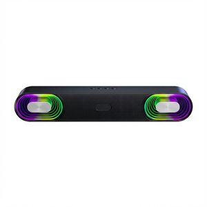 Caixa de Som Gamer PJT-BSP2317 com Iluminação RGB Colorida, Suporta Microfone Externo e Fones de Ouvido para Computador e Laptop - Product Image 3