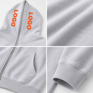 Felpa con Cappuccio Personalizzata da Uomo, Design alla Moda Senza Cordoncini, Zip Integrale e Copertura Totale del Viso - Product Image 3