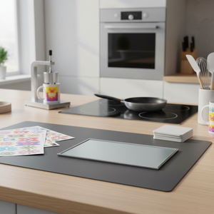 Lastra in Lega di Alluminio per Sublimazione 230X180 MM, Foglio Rivestito con Lavorazione a Rullatura Goffrata per Decorazione e Applicazioni in Cucina - Product Image 3