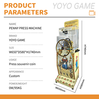 Presse manuelle sans alimentation pour pièces de monnaie souvenirs DIY, conception personnalisée pour souvenirs touristiques et équipement de boutiques de cadeaux pour musées