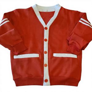 High Quality Custom Vintage Fraternity <b>Cardigan</b> Knit V-Neck Greek Letter Logo Nylon/Acrylic <b>Thick</b> Winter Button Breathable - Product Image 1