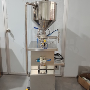 Machine de remplissage pneumatique semi-automatique à piston pour crème cosmétique, pâte, cire chaude, bougie et <span class=keywords><strong>paraffine</strong></span>, avec fonction de chauffage et de mélange - Product Image 3