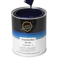 Peinture automobile bleu verdâtre 2K haute brillance - Résine acrylique Revêtement par pulvérisation industriel Peinture liquide pour voiture directement de l'usine