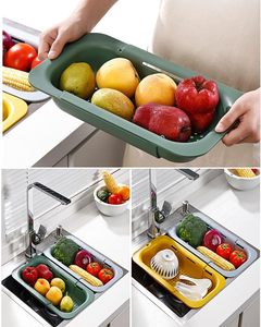 Extendable Sink <b>Colander</b> Strainer Basket Gray New Home Kitchen Essentials for Washing Vegetables Drain Cooked Pasta - Product Image 6