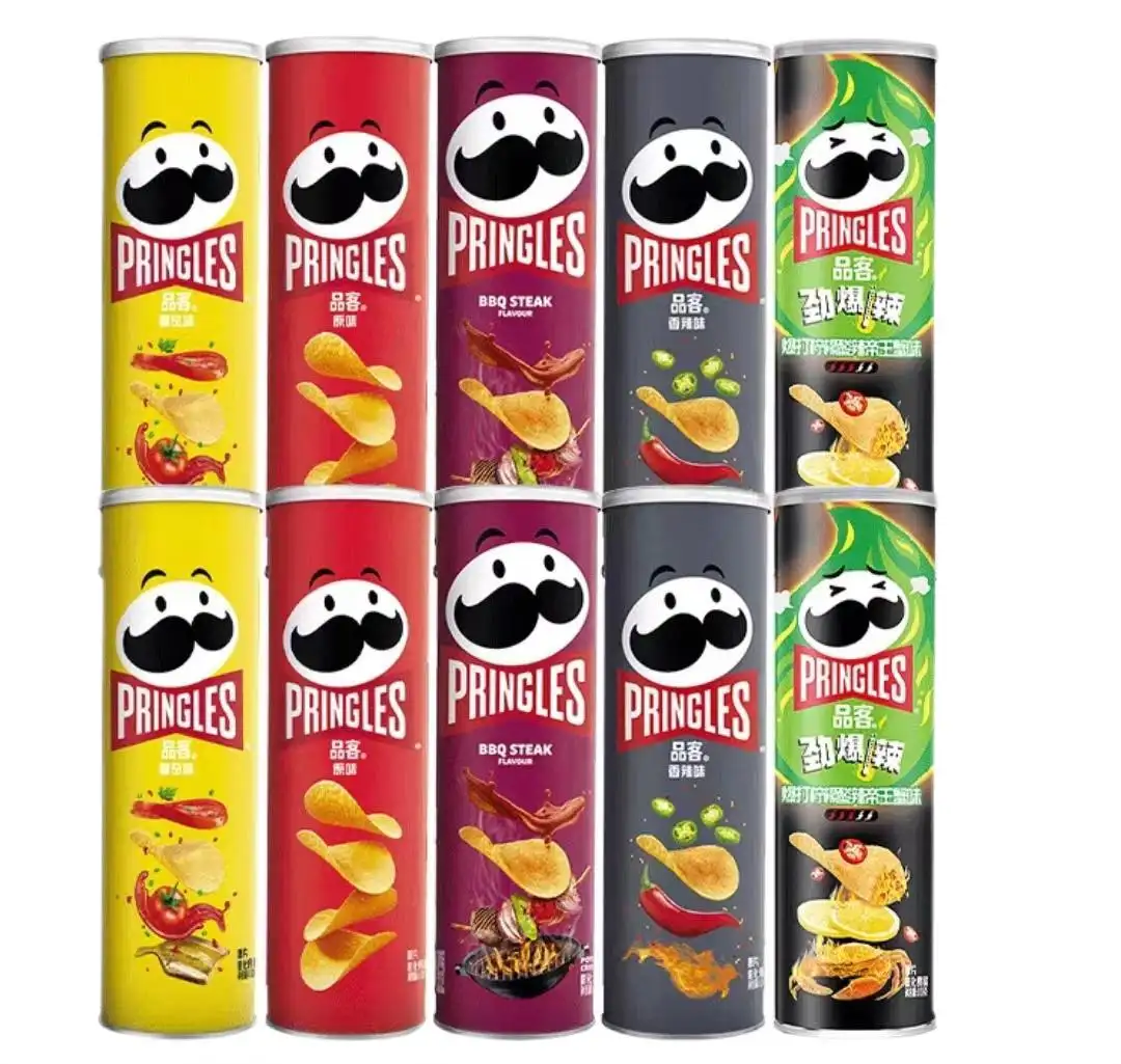 110G Pringl e Potato Chips Canned Snack Puffed Casual Snack Food