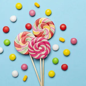 Custom Sweet Candy Lollipop Candy, Handmade Twist, Rainbow, Christmas, Wholesale