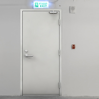 Porte de sécurité ignifuge en acier galvanisé moderne, taille personnalisée, antivol, pour hôpital, commerce, résidence