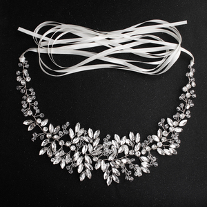 <span class=keywords><strong>Ceinture</strong></span> de <span class=keywords><strong>mariée</strong></span> en cristal autrichien de luxe faite à la main pour robe, accessoires de bijoux - Product Image 2