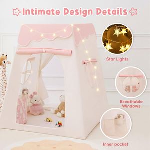 Tente de jeu pour enfants de qualité supérieure et facile à monter, fabriquée en polyester durable et avec des cadres en PVC renforcés - Product Image 2