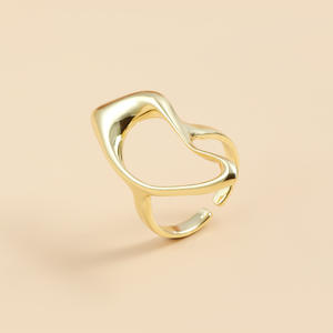 <span class=keywords><strong>Instagram</strong></span> moda mujer 18K oro geométrico ajustable apertura anillo lujo luz piedra preciosa con certificado GRS moda - Product Image 4