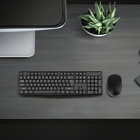 Set Keyboard dan Mouse KB206GCM Havit, Teclado dan Mouse Nirkabel untuk Komputer Kantor, Keyboard dan Mouse Combo Nirkabel 2.4Ghz