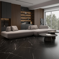 Dalles de pierre frittée en quartz artificiel poli à veines, grand format 800x2600x9mm, haute qualité, pour revêtement de sol
