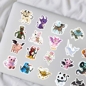 Pegatinas de Vinilo Impermeables, Papel con Diseño Gótico, Absurdo, de Cuentos de Hadas, Nuevas Pegatinas Troqueladas para Equipaje, Diario, Estilo Oscuro - Product Image 4