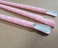 Haute Qualité 6mm Sable Pelle À Glace Cuillère Pailles En Papier pour Smoothie