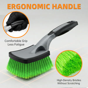 <span class=keywords><strong>Brosse</strong></span> à roues professionnelle en poils PP <span class=keywords><strong>pour</strong></span> le detailing automobile et le nettoyage des jantes, design efficace et ergonomique - Product Image 4