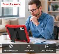 Étui de protection robuste en silicone pour tablette PC, avec béquille antichoc, idéal pour étudiants, compatible Honor Pad X9a