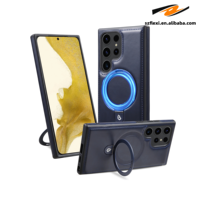 Étui de téléphone magnétique en cuir PU de luxe pour Samsung Galaxy S26 S25 S24 S23 S22 Ultra Plus A15 A35, étuis de charge sans fil