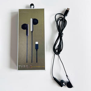 Auriculares con cable tipo C Auriculares con cable intrauditivos de alta calidad de sonido Auriculares de bajo costo de 1 metro de longitud de cable bicolor - Product Image 6